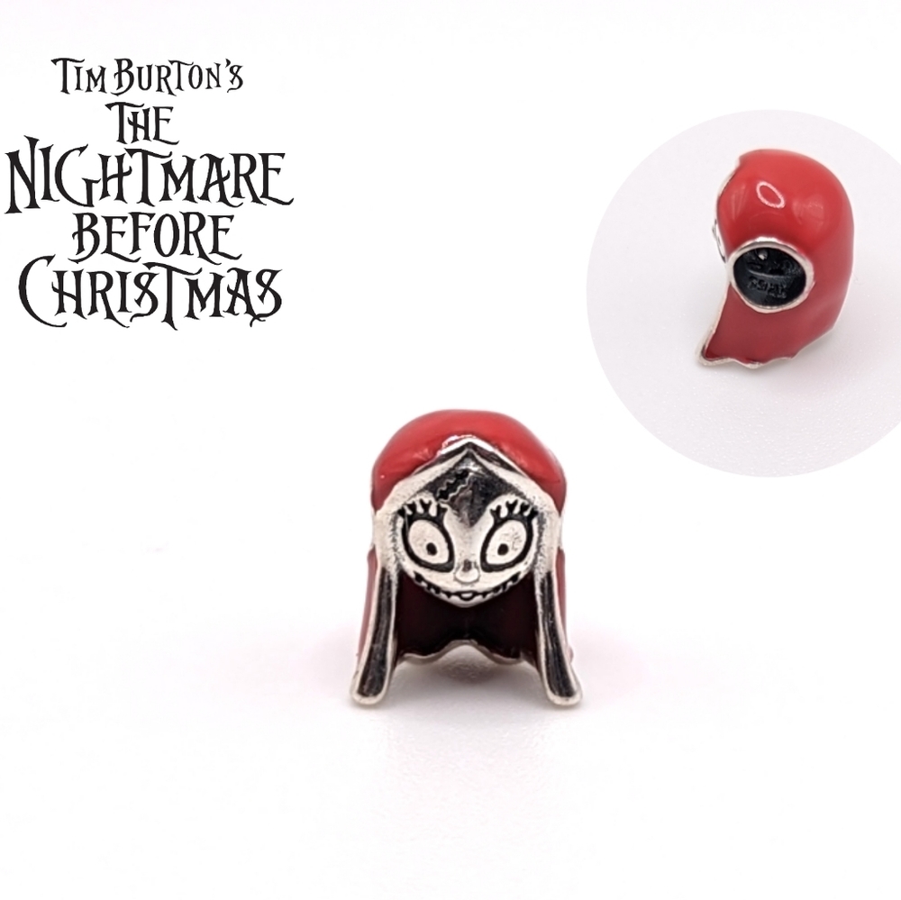 Nightmare Before Christmas Sally Head Charm Sterling Silver S925 Jewelry
